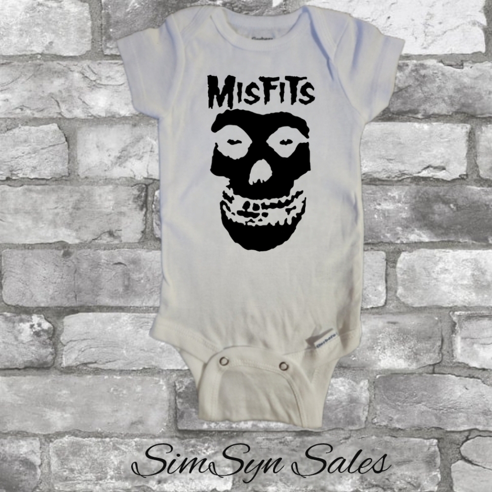 Misfits Unisex Baby Band Onesie Onepiece Bodysuit 0-3 Months Brand New